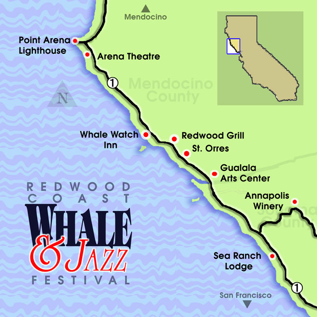 2008 Whale and Jazz Festival Venue Map