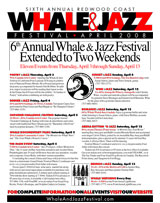 Sixth Annual Whale & Jazz Festival program
