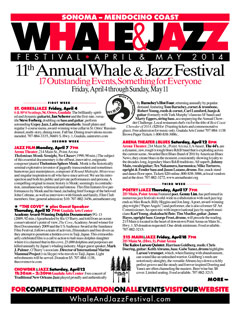 Eleventh Annual Whale & Jazz Festival program