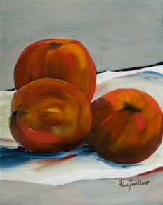 Studio Discovery Tour artist Pamela Goedhart: Three apples