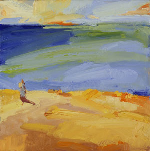 Studio Discovery Tour artist Sandy Ostrau: Beach Walker