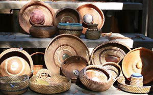 hand-woven baskets