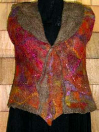 Wearable Art Felted Vest, with Carin Engen