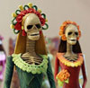 Catrinas, one of the most popular figures of the Day of the Dead celebrations in Mexico