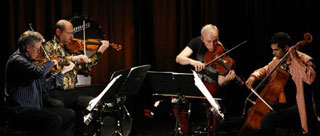 Kronos Quartet performing at Gualala Arts Center, August 2009