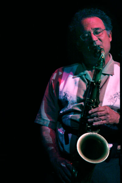George Brooks at Terry Riley's 75th Birthday Bash, Gualala Arts Center, June, 2010