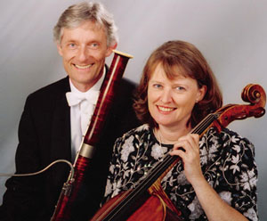 Friedrich Edelmann (bassoon) and Rebecca Rust (violoncello)