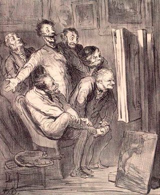 Drawing, by Honore Daumier