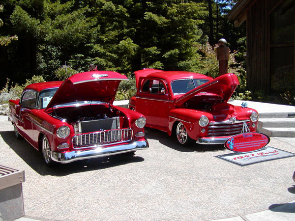 Terrace Award: 1947 Ford Coupe owned by Ron Bella-Via and 1955 Chevrolet Bel Air Coupe owned by Larry Marcon