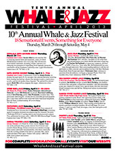 Tenth Annual Whale & Jazz Festival program