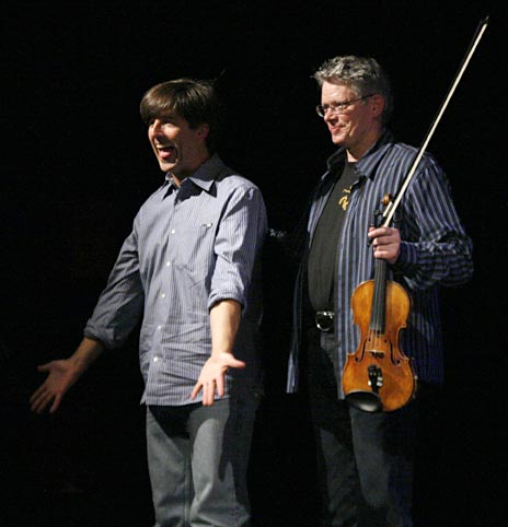 Thomas Newman and David Harrington, at the Art in the Redwoods Festival 2009
