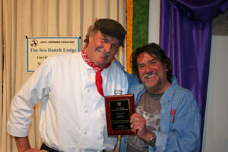 2014 Chowder Challenge: Chef Richard Whipple (left) with Director 'Sus' Susalla