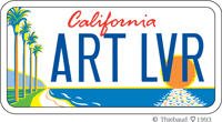 CA Arts license plate