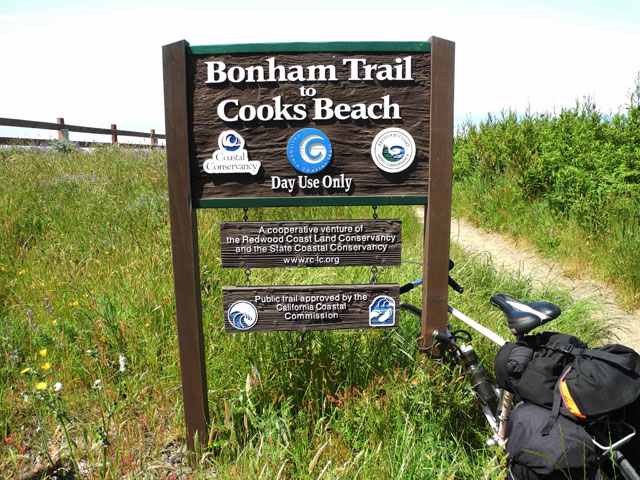 Bonham Trail sign
