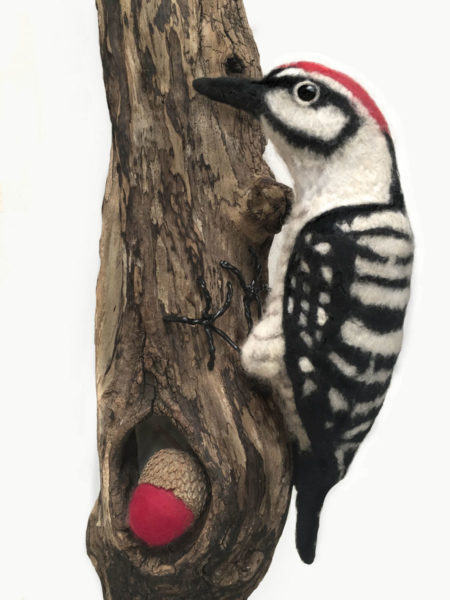 Needle Felted Works Woodpecker