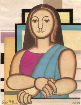 Mona Lisa, by Fernand Leger