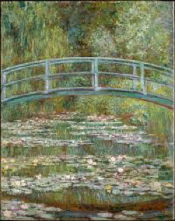 Bridge over a Pond of Water Lilies, by Claude Monet