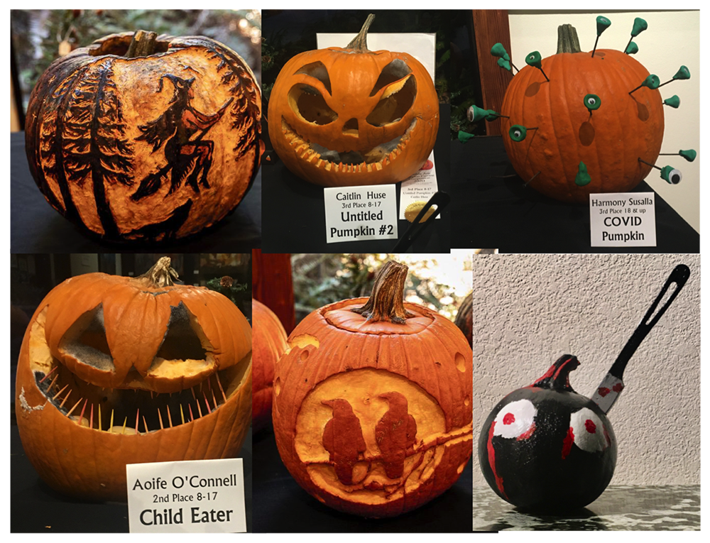 The 2020 Pumpkin Carving Competition The Winners Gualala Arts